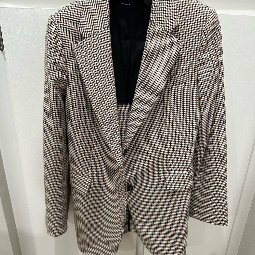 Theory Women’s Checkered Blazer